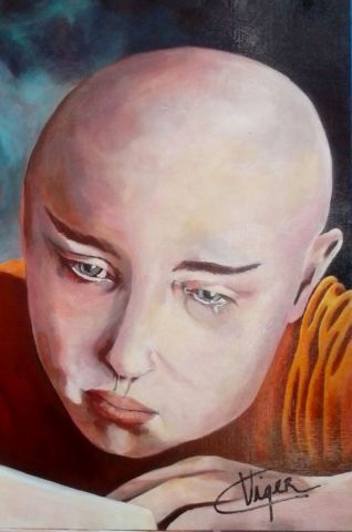 Jeune moine tibétain